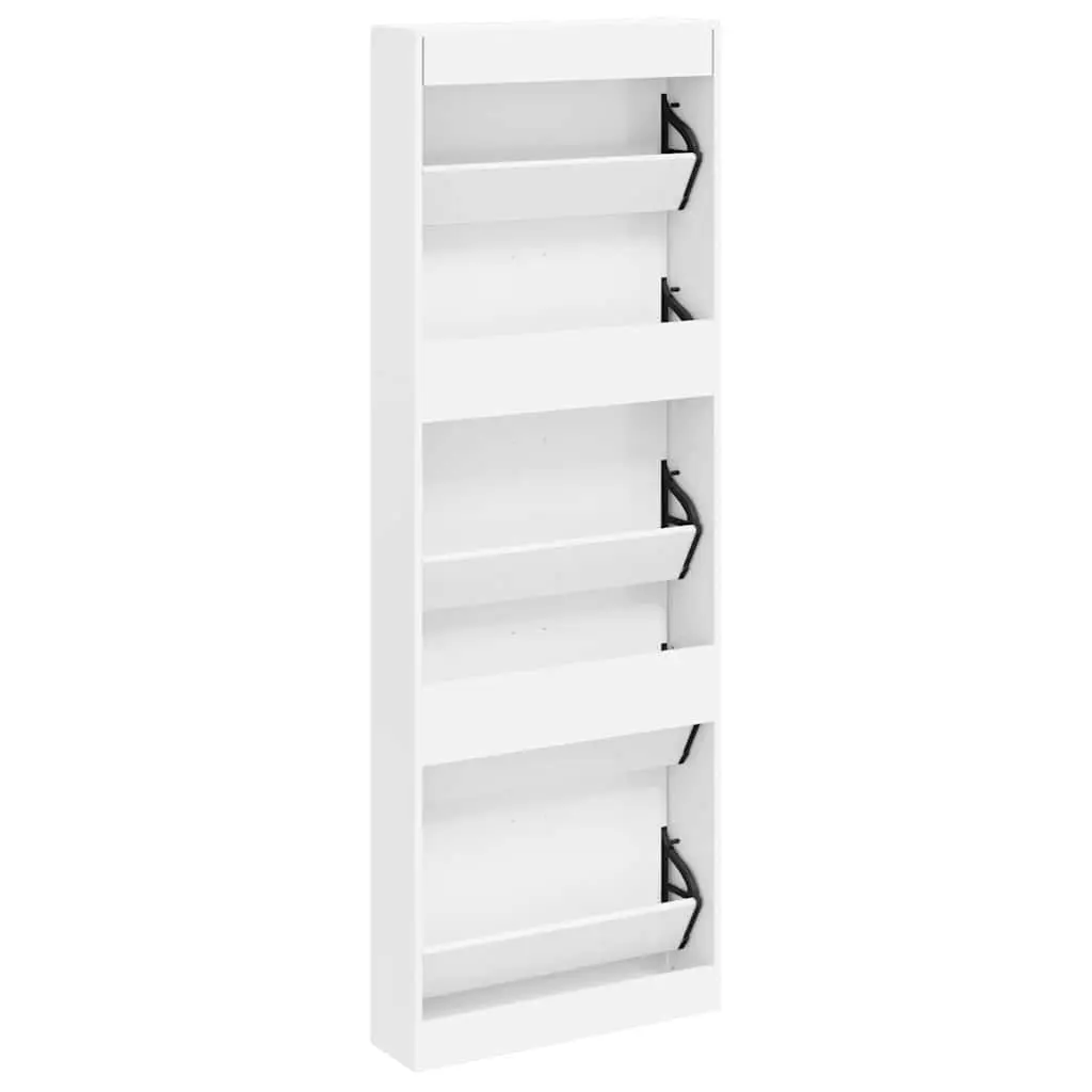 Wooden Shoe Cabinet for Home Organisation 5 Compartments