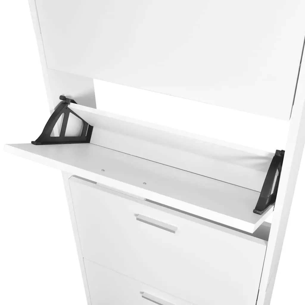 Wooden Shoe Cabinet for Home Organisation 5 Compartments