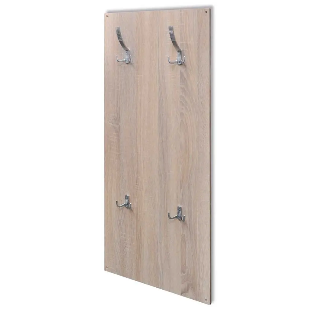Wooden Shoe Cabinet Hallway Storage 3-in-1 Set with Mirror and Coat Rack