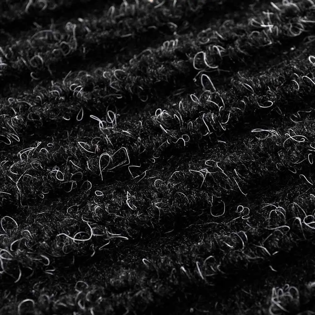 Door Mat Black Entry Way 90 x 150 cm PVC Non-Slip Backing