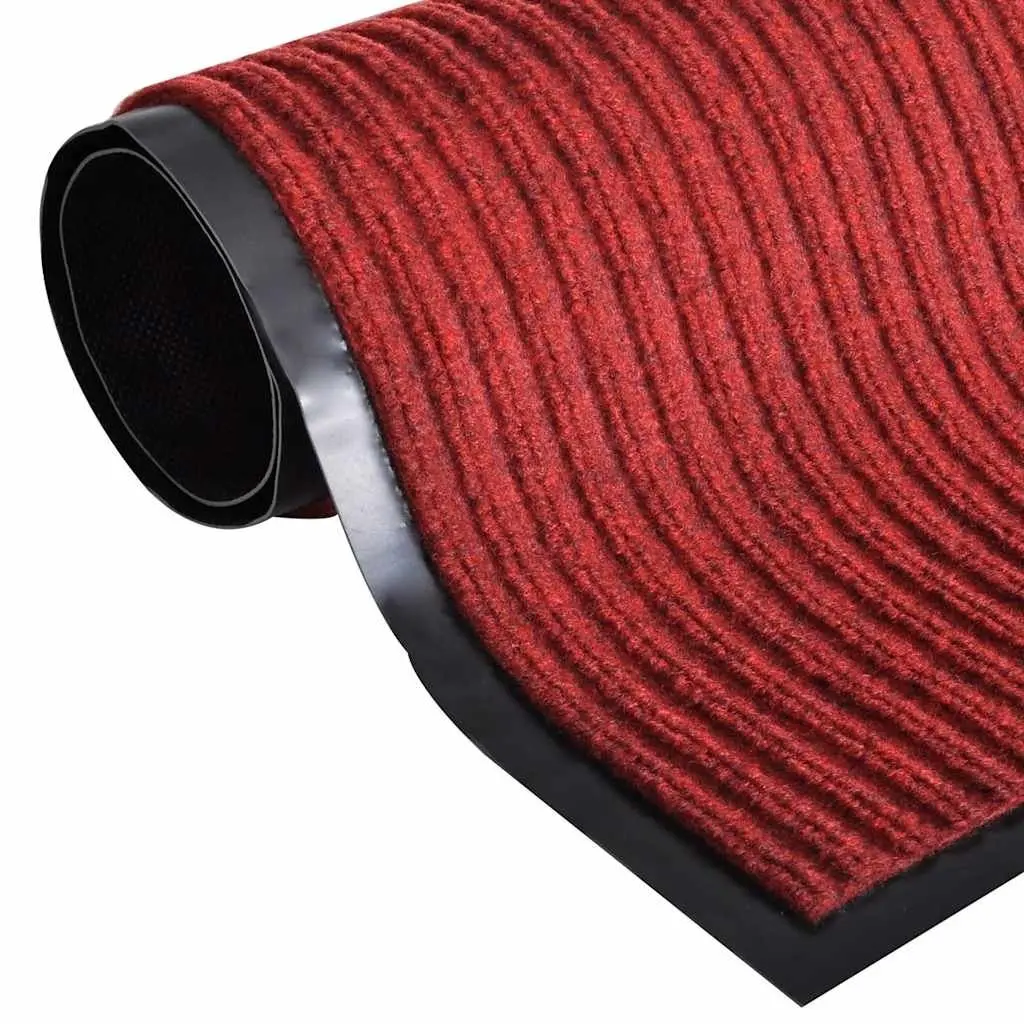 Door Mat Indoor Outdoor Red 90 x 60 cm Non-Slip PVC