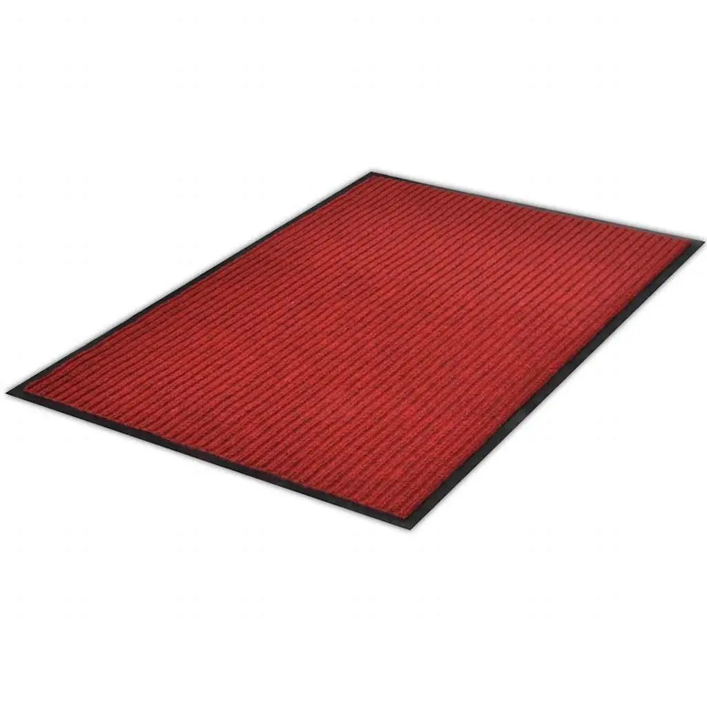 Door Mat Indoor Outdoor Red 90 x 60 cm Non-Slip PVC