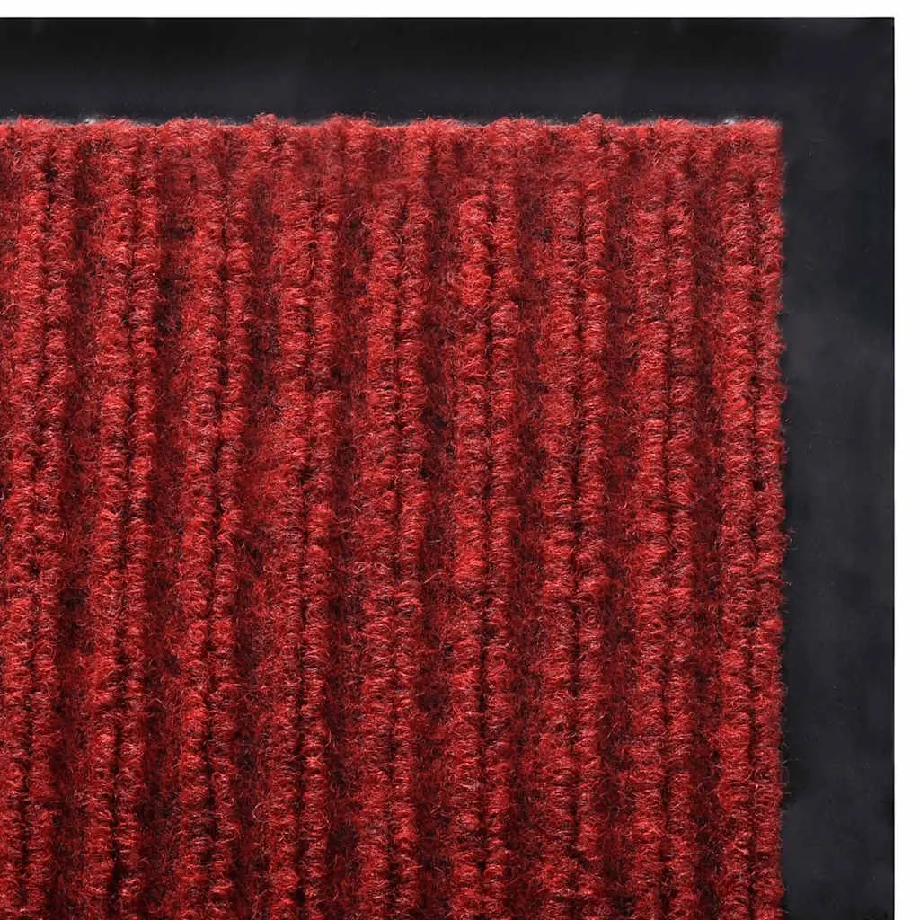 Door Mat Indoor Outdoor Red 90 x 60 cm Non-Slip PVC