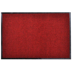 Red Door Mat 90 x 150 cm - PVC, Non-Slip for Indoor/Outdoor