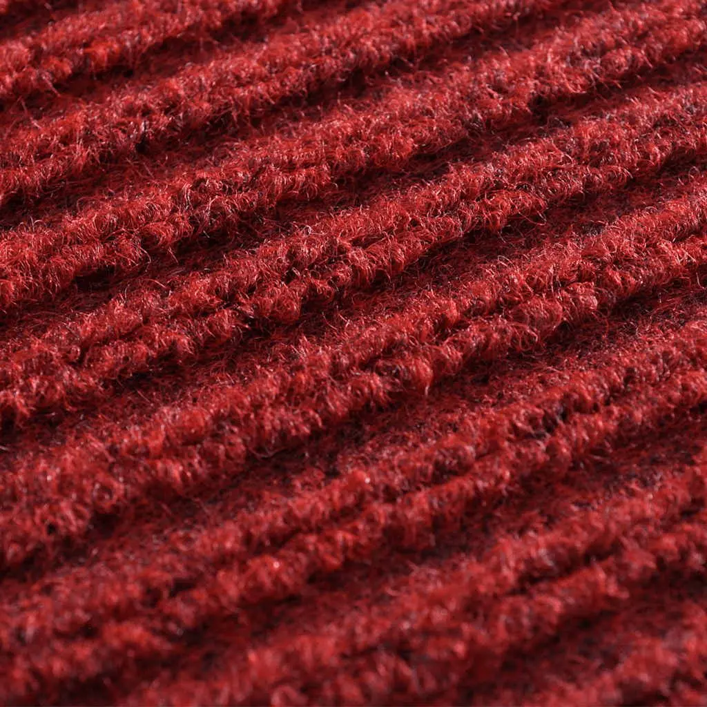 Door Mat Indoor Outdoor Red 120 x 180 cm Non-slip PVC Backing