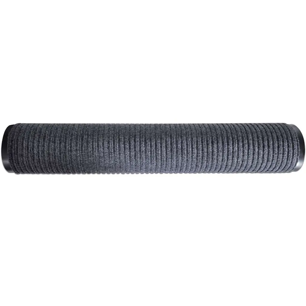 Door Mat Indoor Outdoor Grey 90 x 120 cm Non-Slip Backing