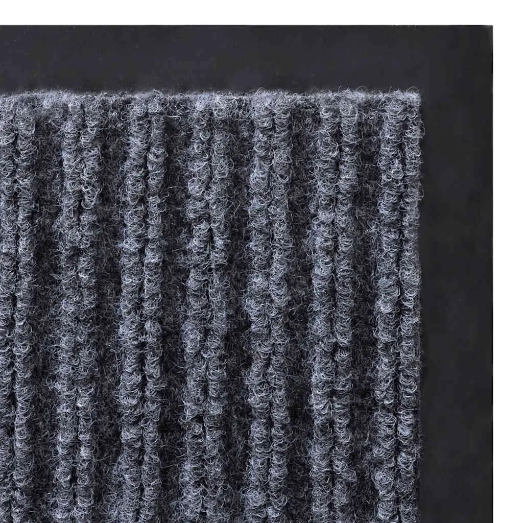 Door Mat Indoor Outdoor Grey 90 x 120 cm Non-Slip Backing