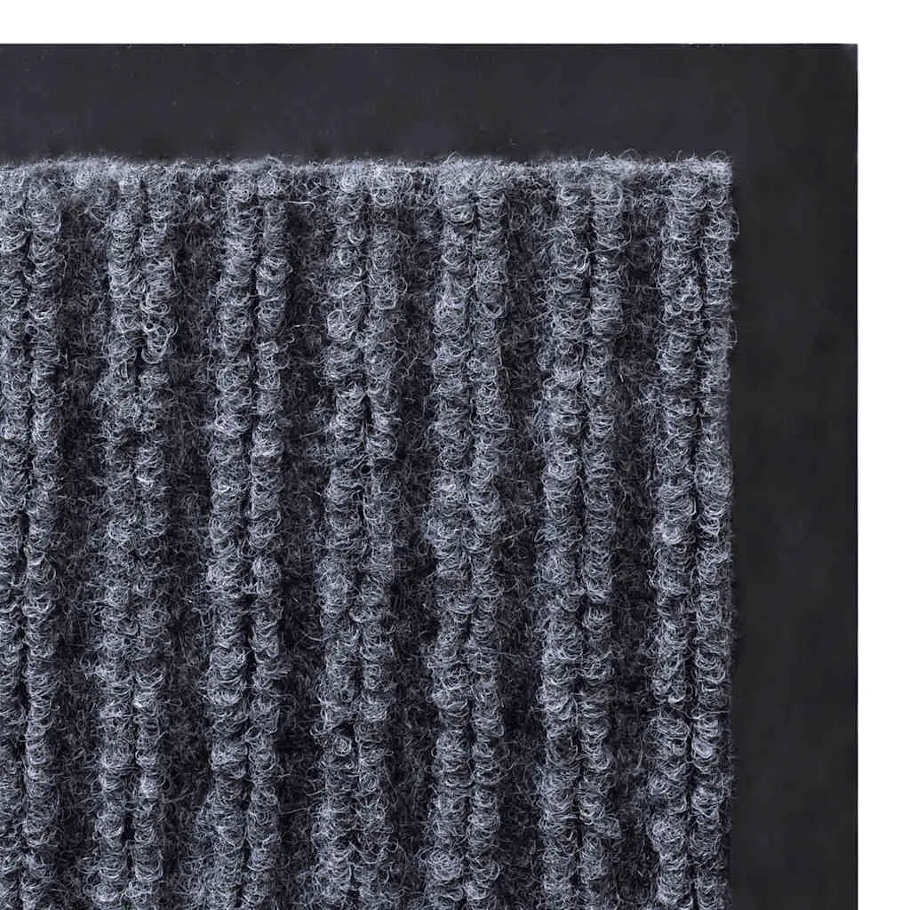 Grey Door Mat 90 x 150 cm with PVC Non-Slip Backing