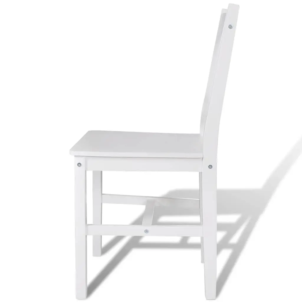 Wooden Dining Chairs Set of 2, White