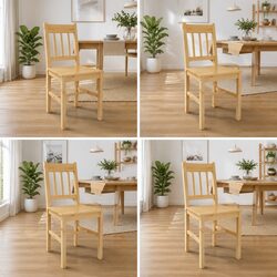4 Dining Chairs Set - Dimensions and Specifications