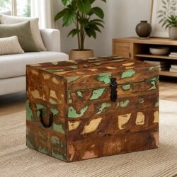 Reclaimed Wood Storage Box Specifications and Features