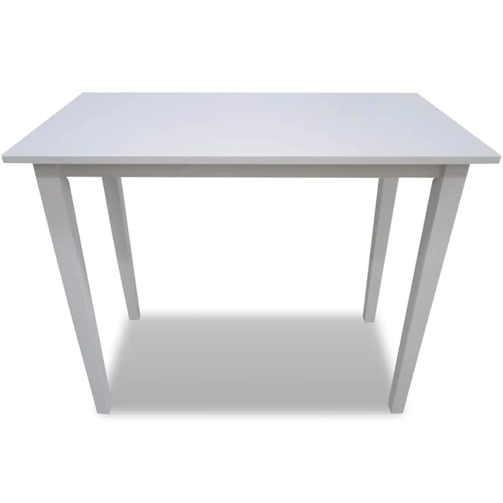 Wooden Bar Table White Kitchen Dining Room Console Tall Accent Furniture