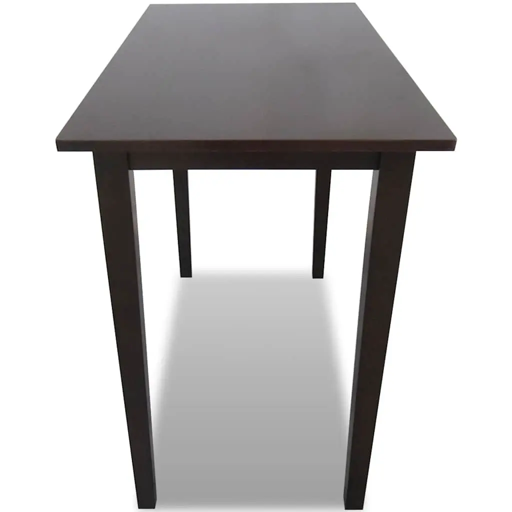 Wooden Bar Table Kitchen Dining Room Console Brown