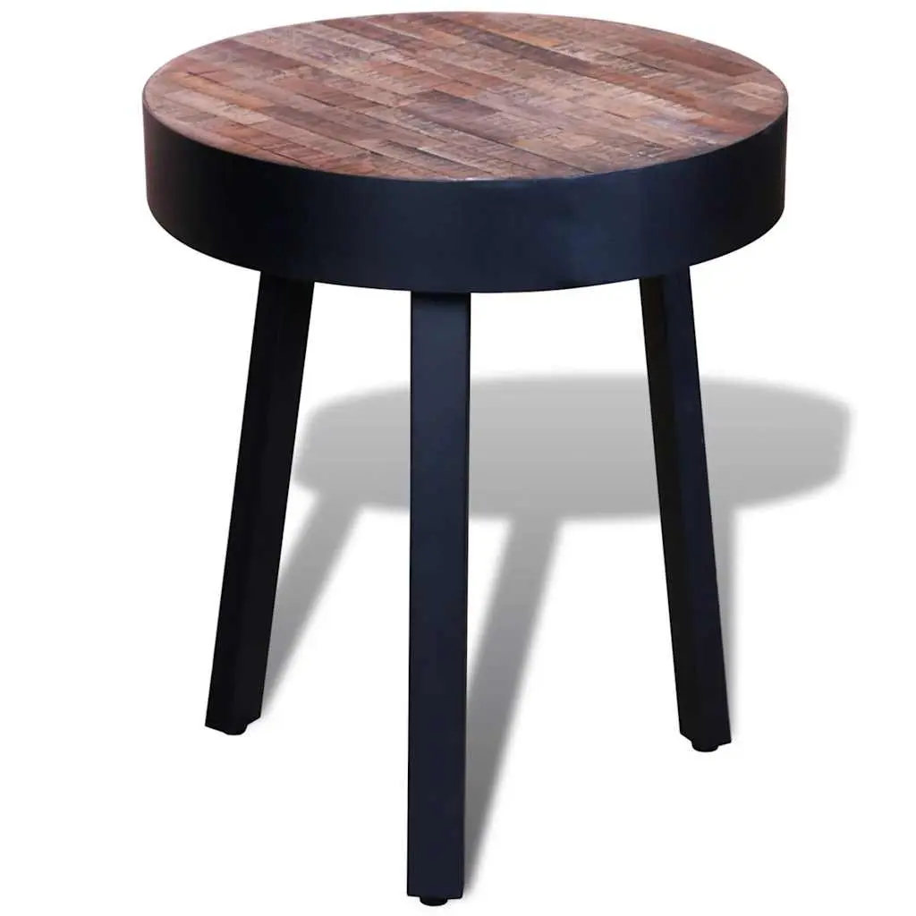Round End Table Side Coffee Table Wooden Accent Furniture Living Room Decor