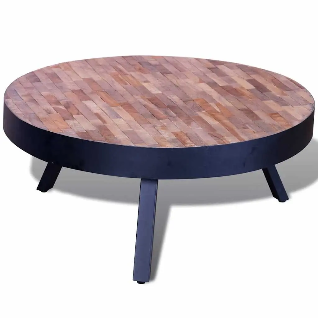 Round Reclaimed Wood Coffee Table