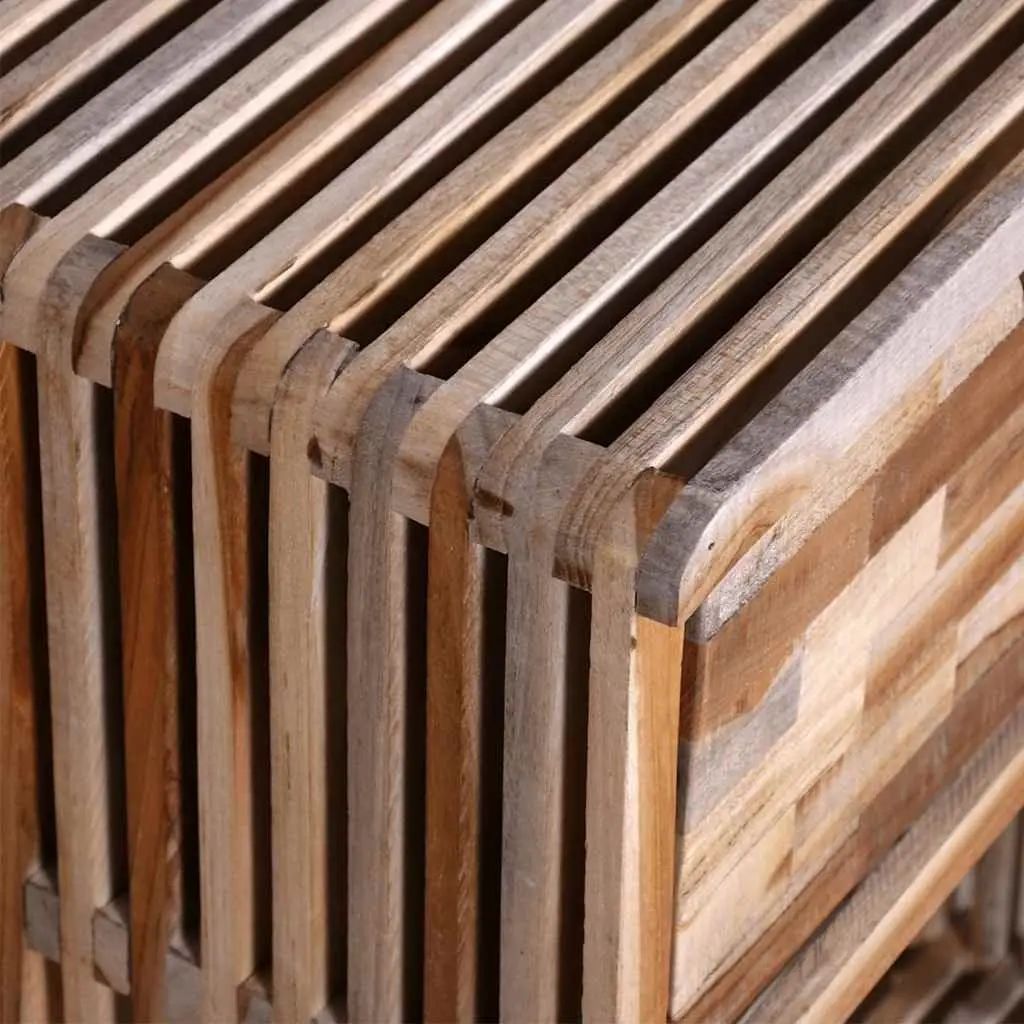 Bedside Table Bedroom Brown Wooden Nightstand with Drawer Storage