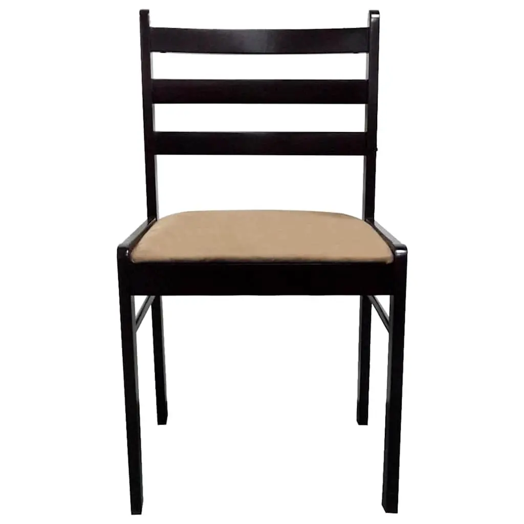 4 Wooden Frame Dining Chairs