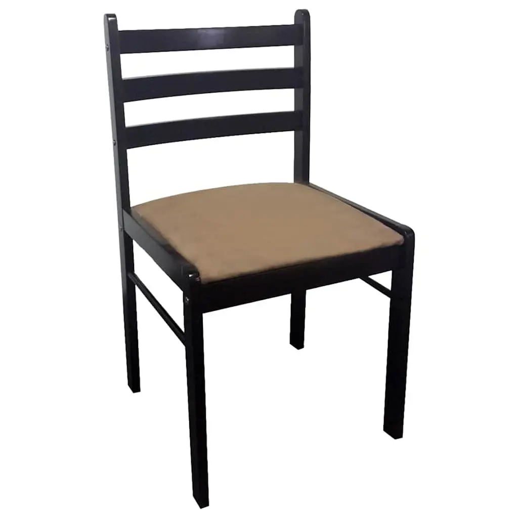 4 Wooden Frame Dining Chairs