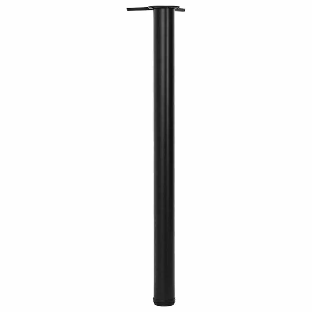 Table Legs Height Adjustable Screw Feet Set of 4 Black 870mm Replacement