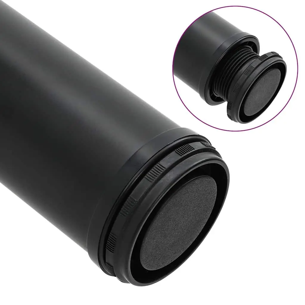 Table Legs Height Adjustable Screw Feet Set of 4 Black 870mm Replacement