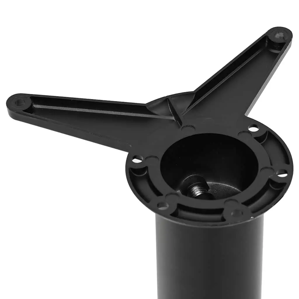 Table Legs Height Adjustable Screw Feet Set of 4 Black 870mm Replacement