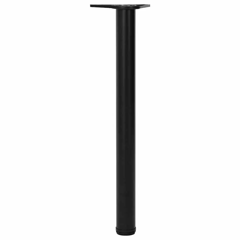 Table Legs Adjustable for Furniture Support 710 mm Black Set 4 pcs