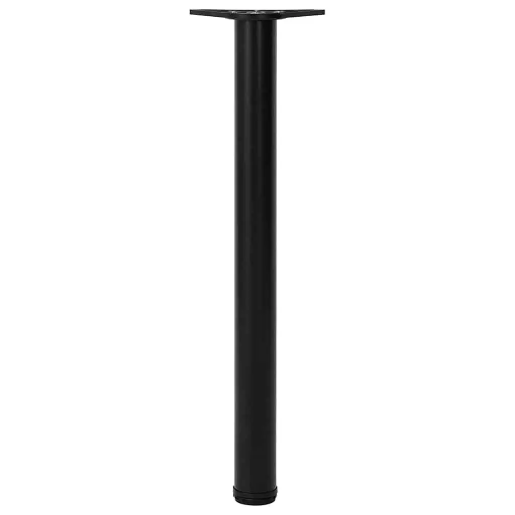 Table Legs Adjustable for Furniture Support 710 mm Black Set 4 pcs