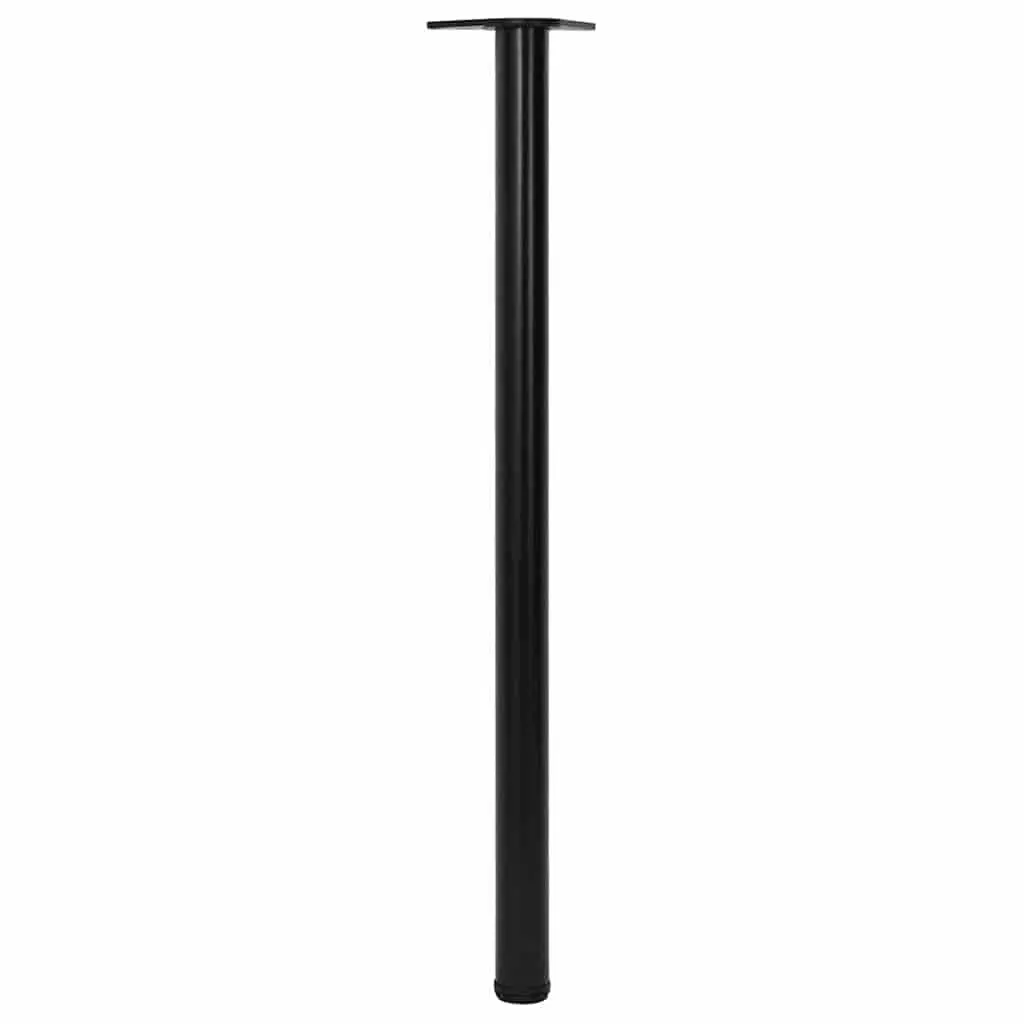 Table Legs Adjustable for Furniture 1100 mm Black Set 4 Pieces