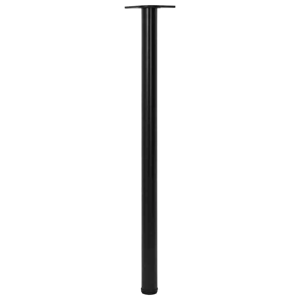 Table Legs Adjustable for Furniture 1100 mm Black Set 4 Pieces