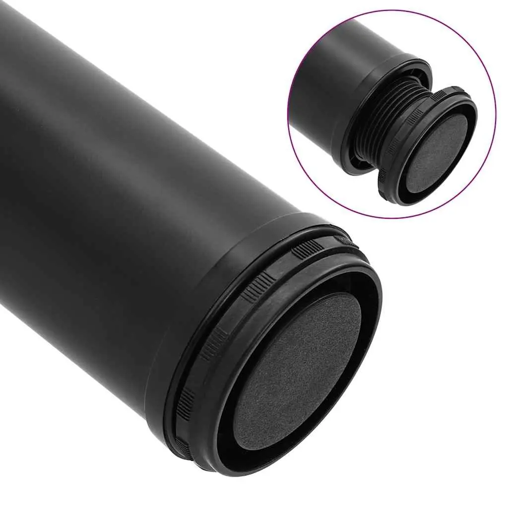 Table Legs Adjustable for Furniture 1100 mm Black Set 4 Pieces