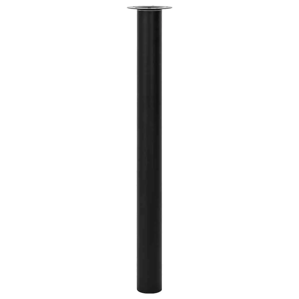 Adjustable Black Telescopic Table Legs Replacement Pair Height Range 710mm to 1100mm