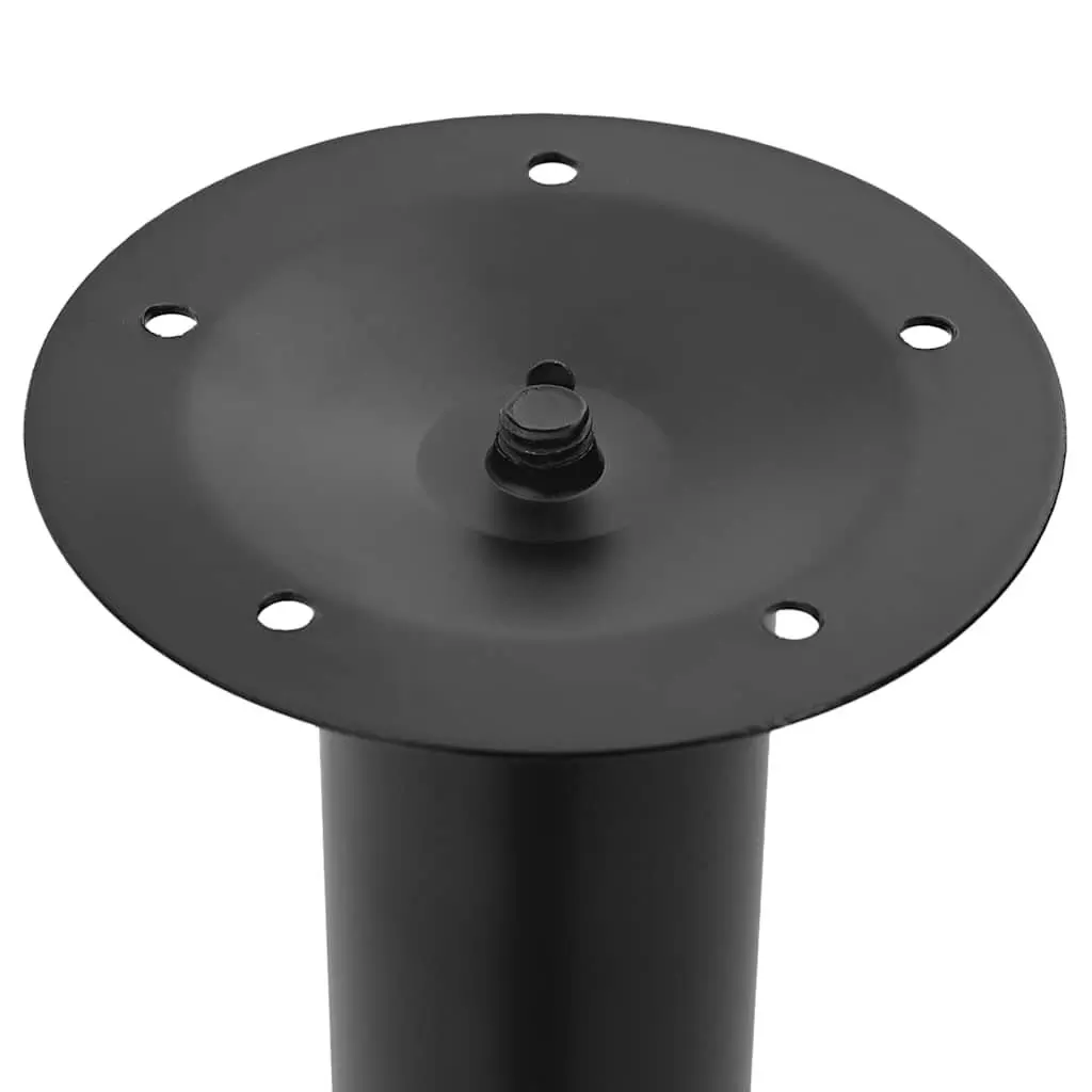 Adjustable Black Telescopic Table Legs Replacement Pair Height Range 710mm to 1100mm