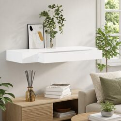 White Wall Shelf Dimensions and Material Details