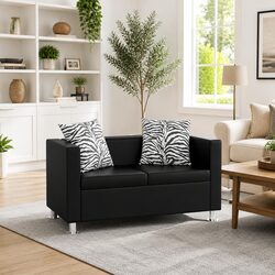 2-Seater Black Sofa Specifications and Features