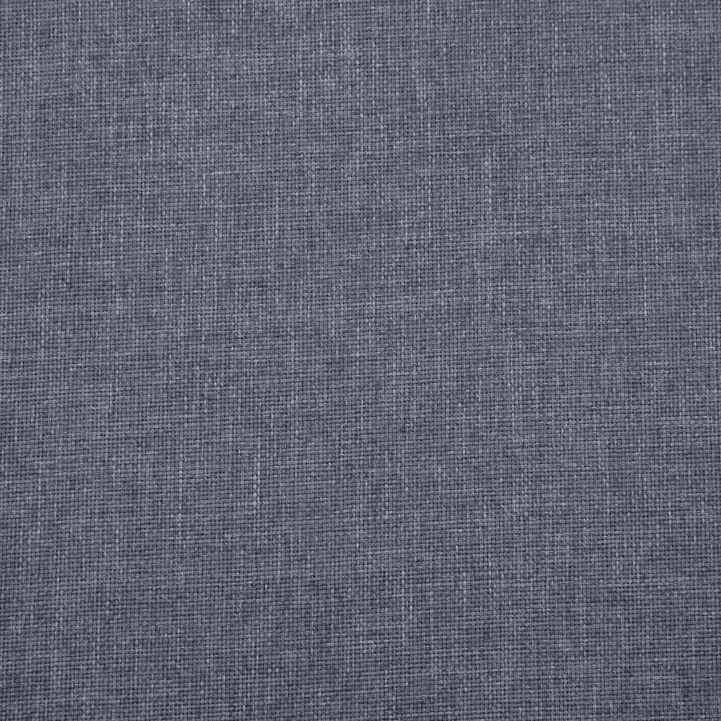 2-Seater Sofa Living Room Grey Fabric Couch