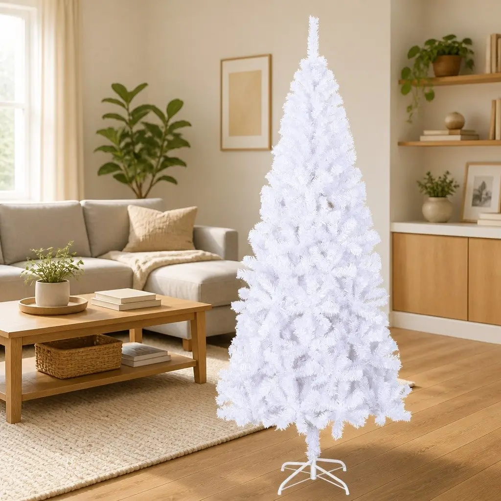 210cm White Artificial Christmas Tree