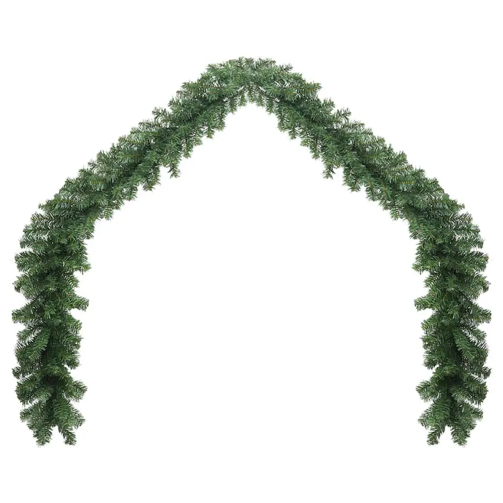 Christmas Garland Indoor Outdoor Decoration 10m Green