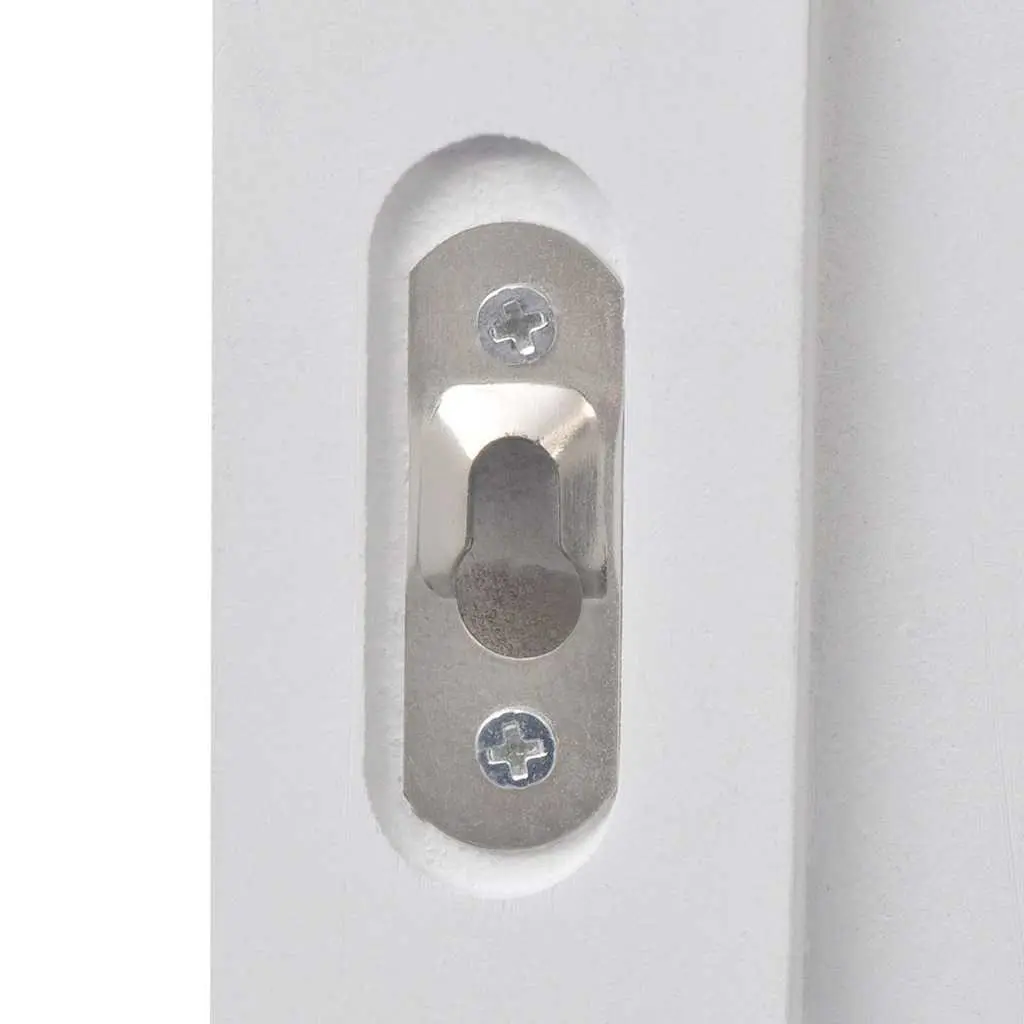 White Baroque Style Coat Racks 2 Pieces Steel Hooks Hallway Bedroom Home Decor