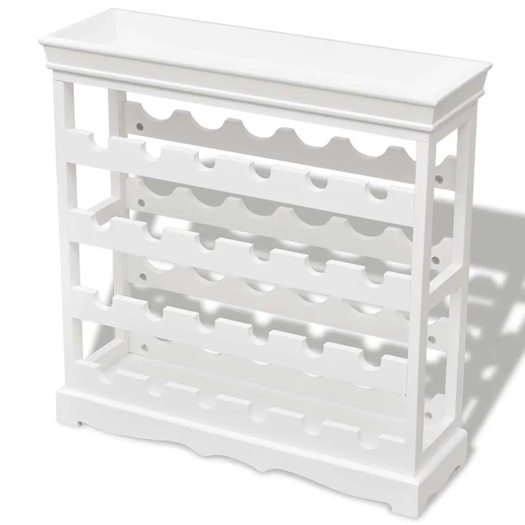 24-Bottle White Wine Cabinet with Top Tray