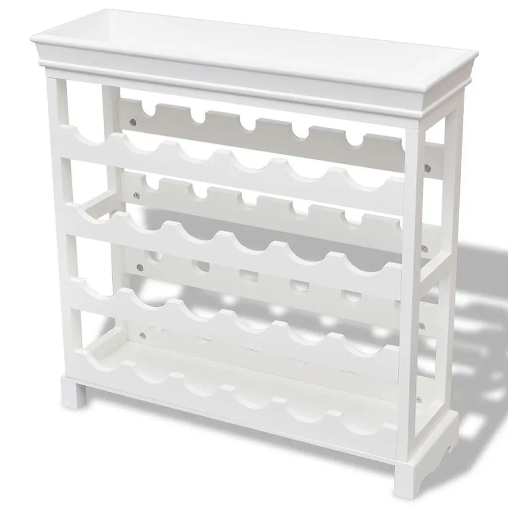 24-Bottle White Wine Cabinet with Top Tray