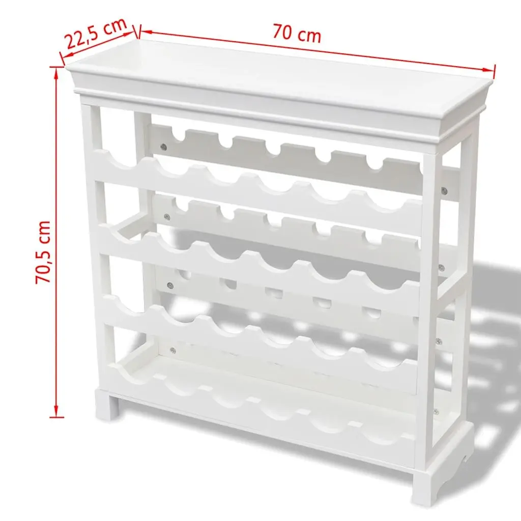 24-Bottle White Wine Cabinet with Top Tray
