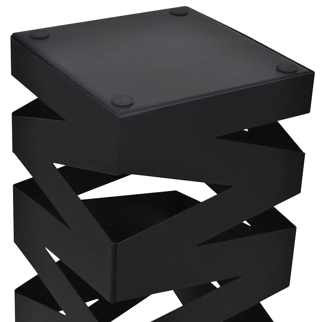 Umbrella Stand Storage Holder for Home 48.5cm Black Steel