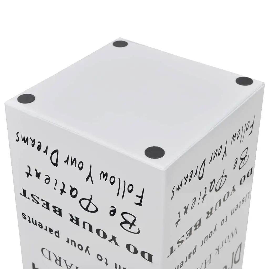 Umbrella Stand Storage Holder for Home Use 48.5cm White Steel