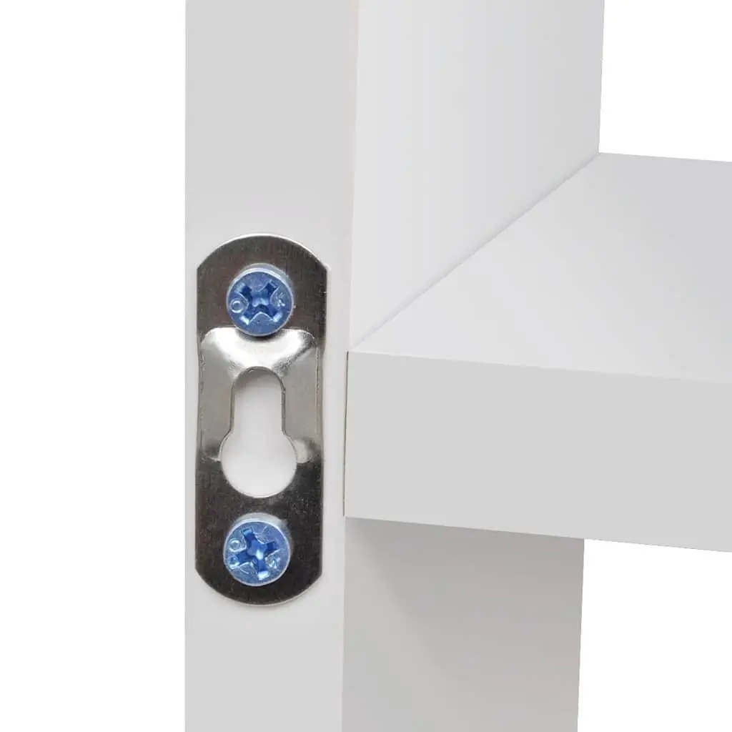 Wall-Mounted Shelf Unit with 8 Open Compartments