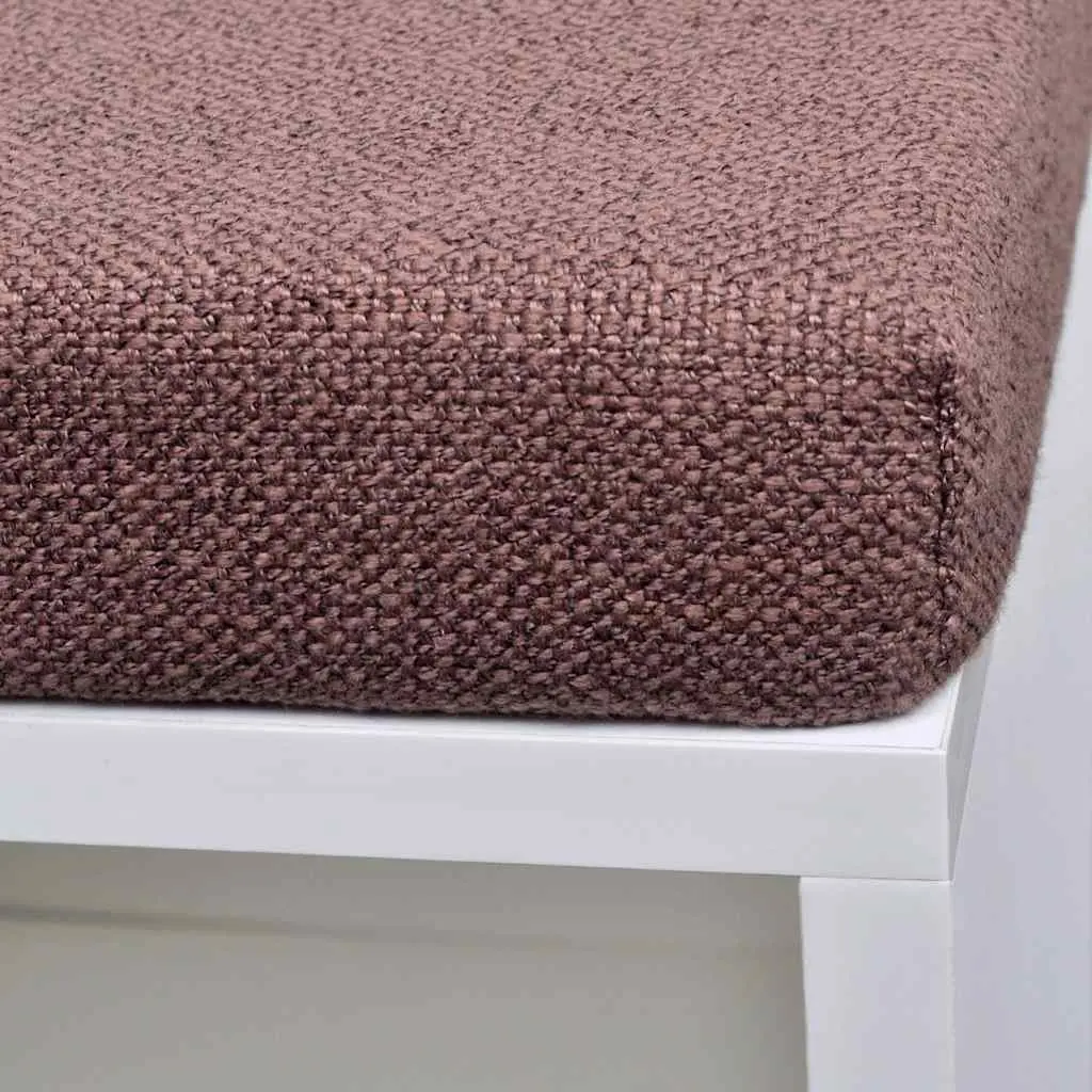 Shoe Storage Bench Entryway 10 Compartments White