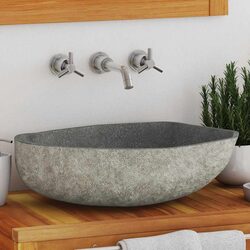 Specifications of Natural River Stone Oval Basin Sink 45-53cm