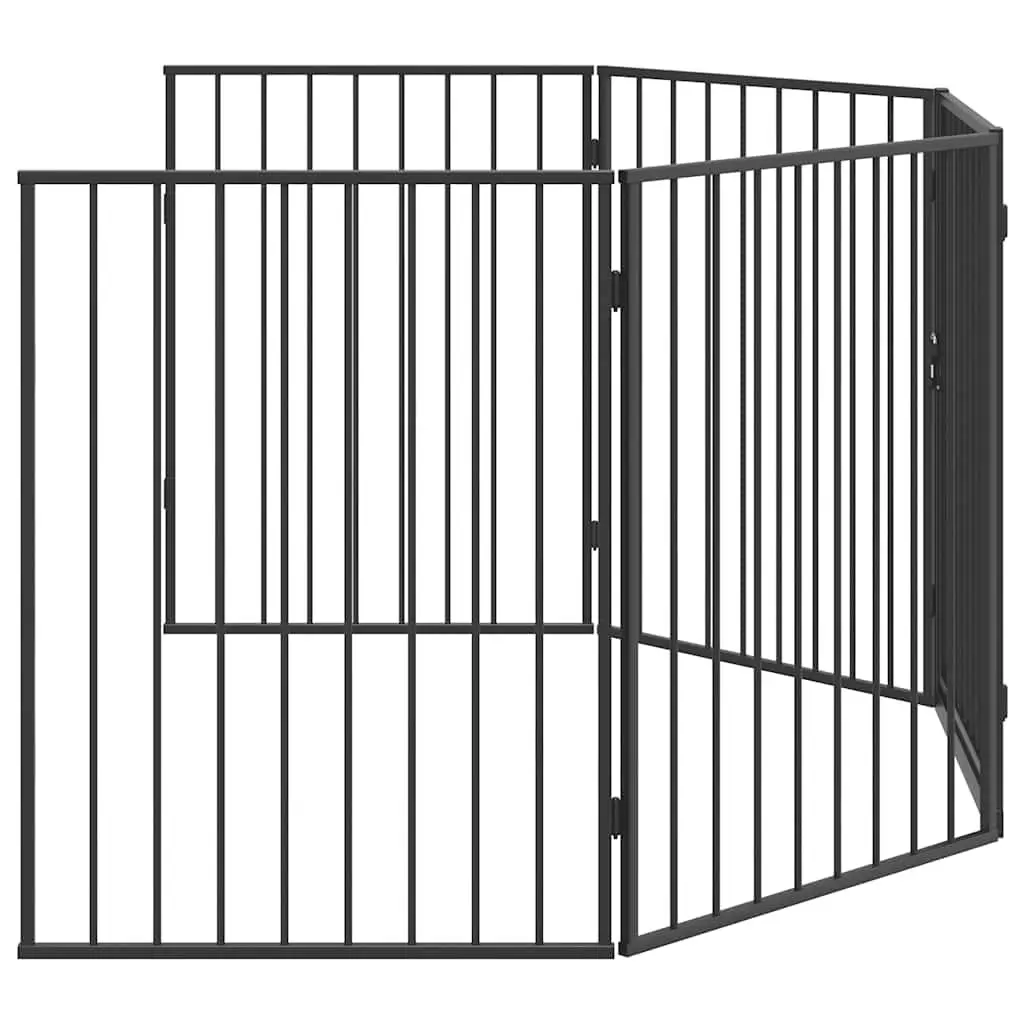 Pet Fireplace Fence Steel Black Swing Gate Safety Barrier Grill Stove Protection