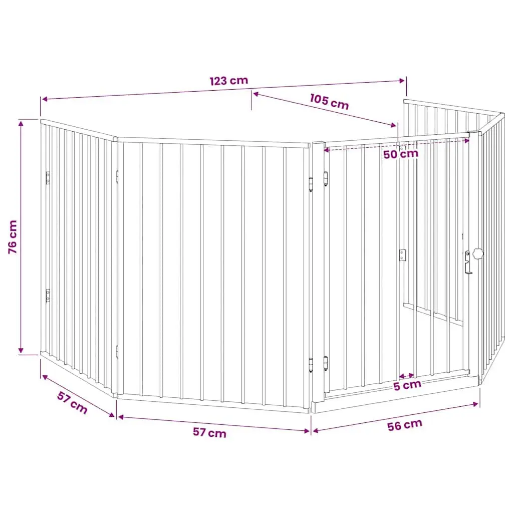 Pet Fireplace Fence Steel Black Swing Gate Safety Barrier Grill Stove Protection