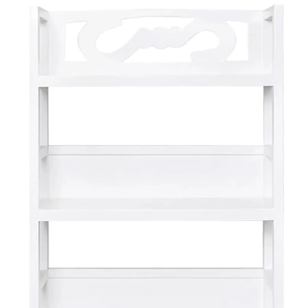Bathroom Cabinet Floor Standing White Storage Cupboard 46x24x117.5 cm