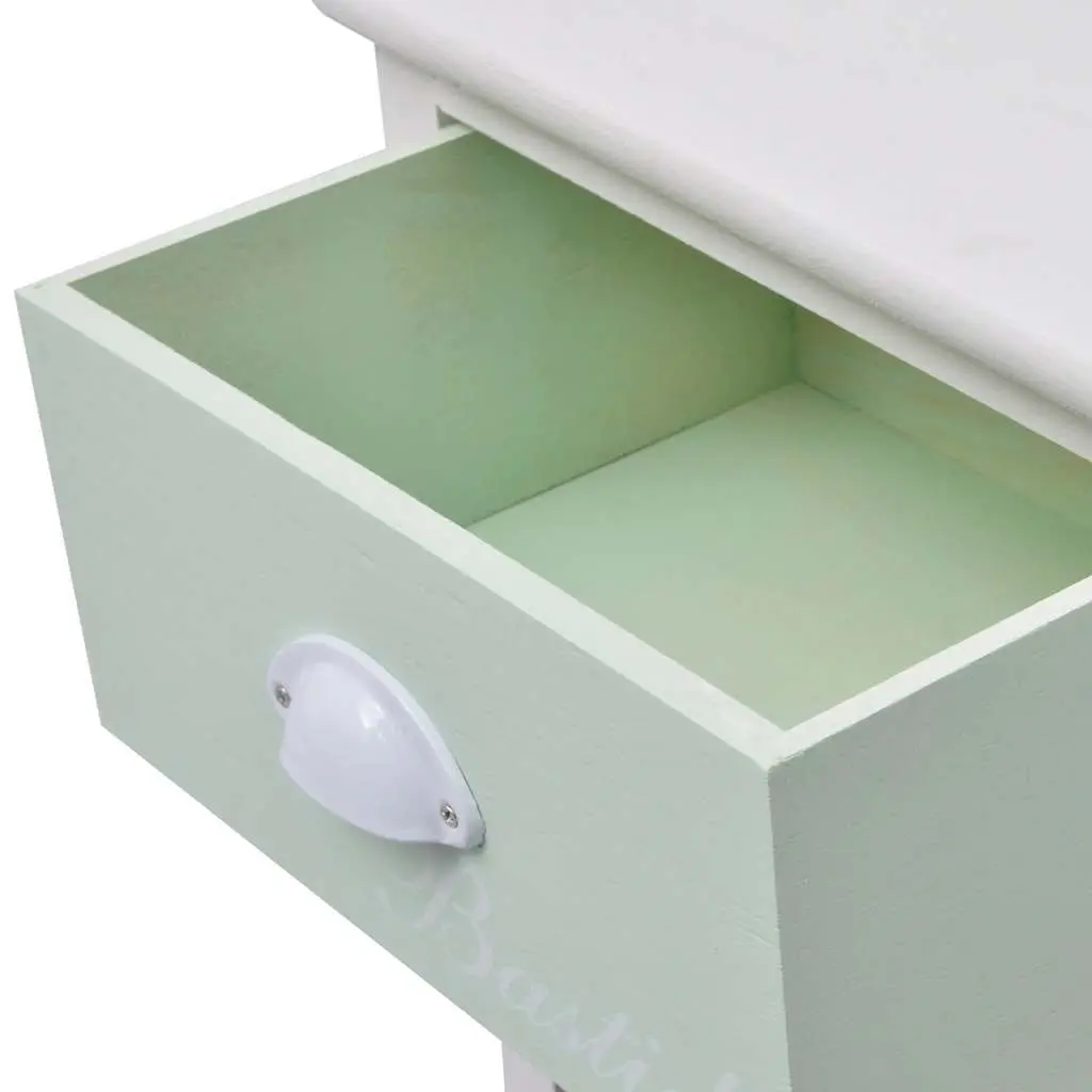 Wooden Storage Cabinet for Bedroom or Living Room 4 Drawers White French Country Style